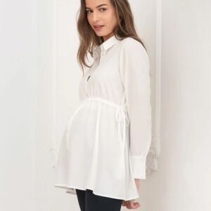 Like New, Maternity, Seraphine The Work Edit Blouse, Size 4